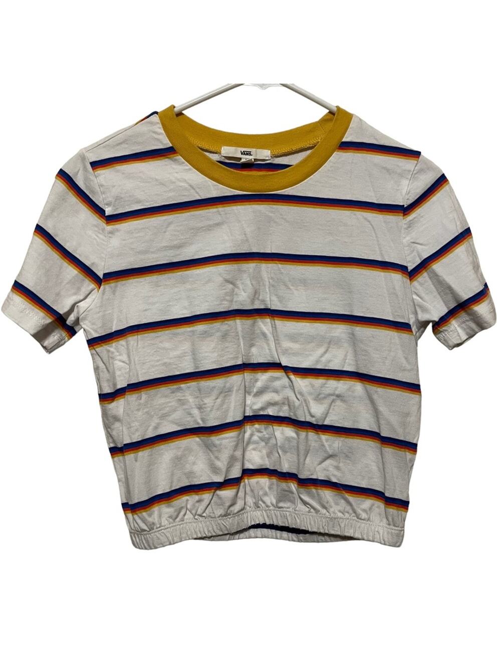 Women's Vans Rainbow Striped‎ Crop Top